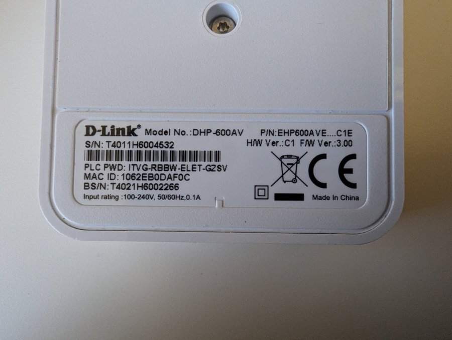 D-Link DHP-600AV Powerline Adapter