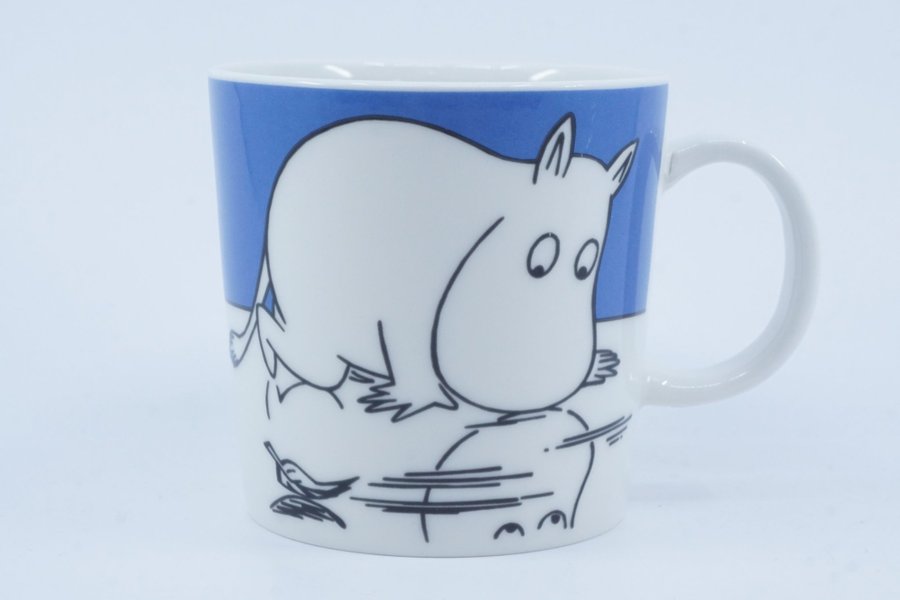 Muminmugg Mumintrollet på is / Moomin Mug Moomintroll on Ice [A]