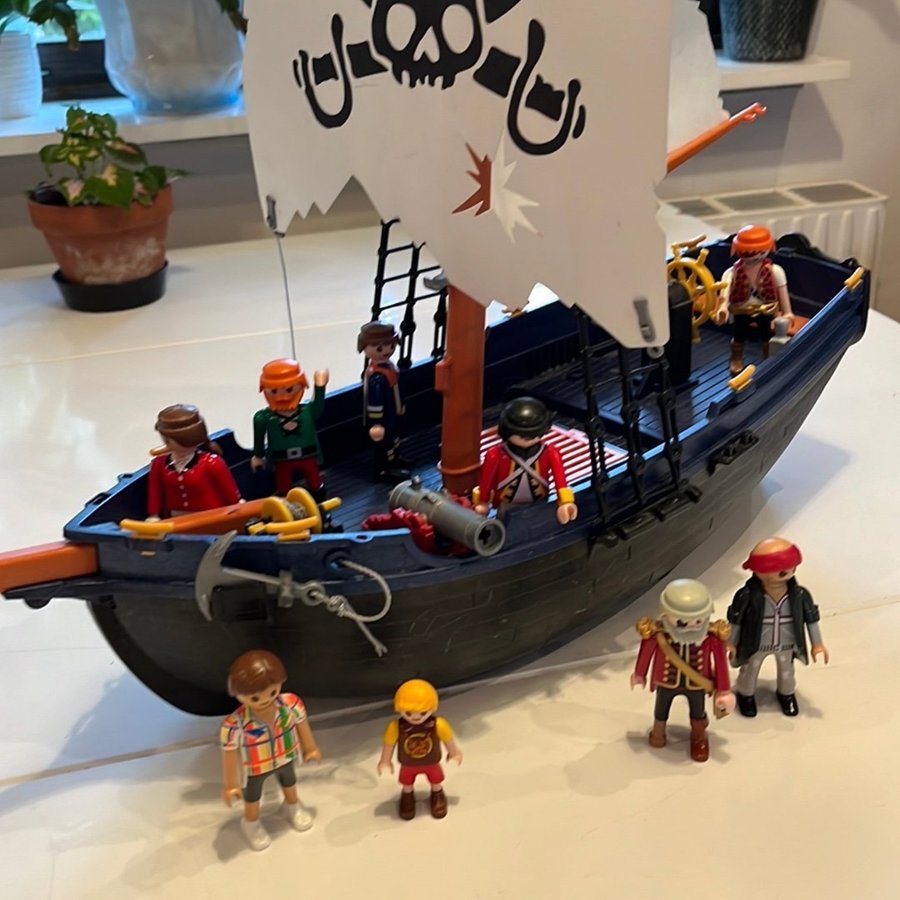 Playmobil Geobra 1991 Piratskepp med figurer