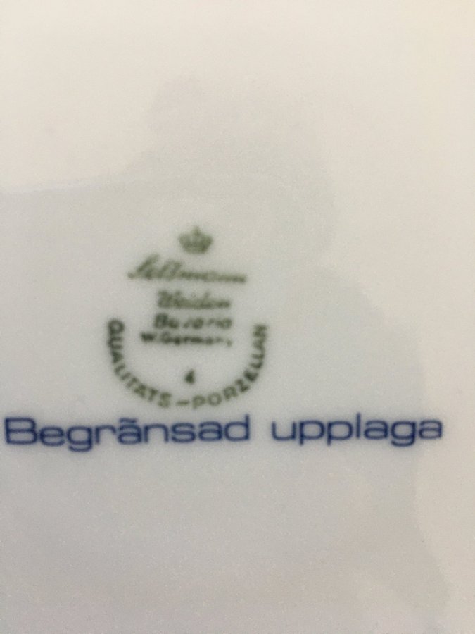 6 Assietter Seltmann Bavaria Svenska Landskap Lappland 1974 Begränsad upplaga