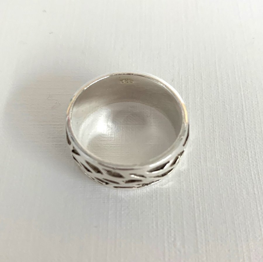 Silver 925 DESIGN ring, storlek 20