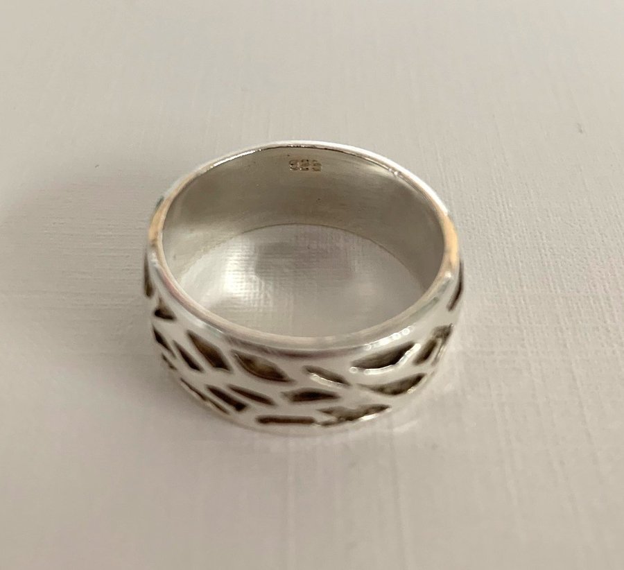 Silver 925 DESIGN ring, storlek 20