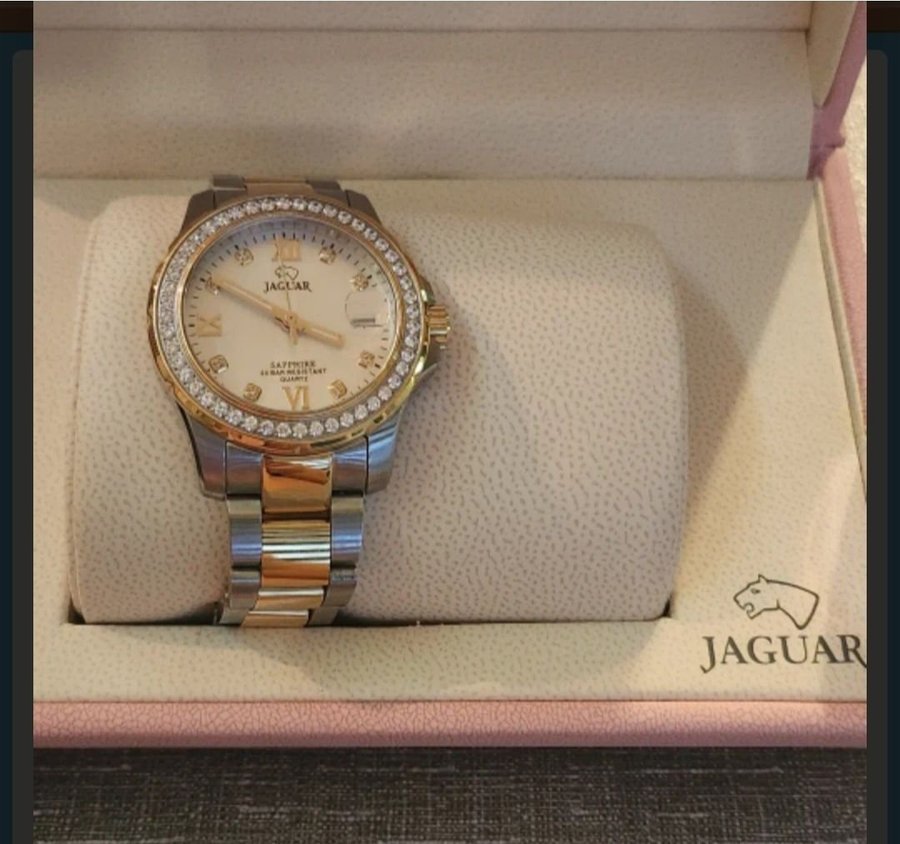 Jaguar Lady Diver dameur i bicolour med cubic zirkoner