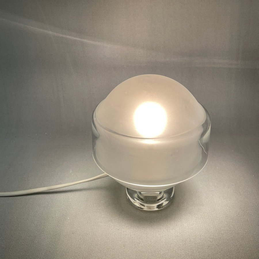 Vintage Bordslampa i glas Reijmyre Sweden