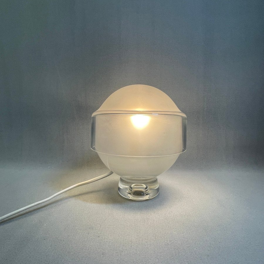 Vintage Bordslampa i glas Reijmyre Sweden