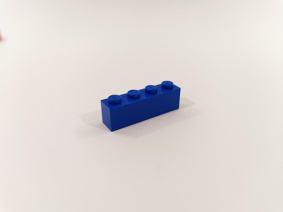 Lego - brick - bas - 1x4 - part 3010 - blå