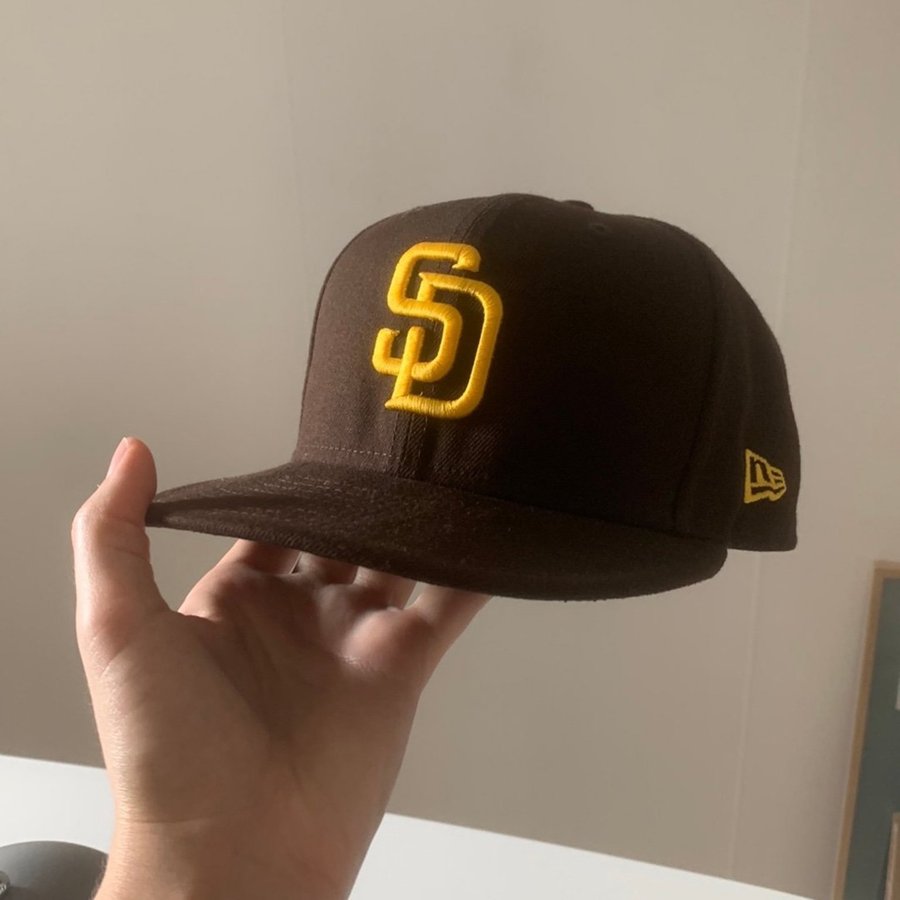 New Era San Diego Padres Authentic On-Field 59Fifty Brown/Yellow Fitted Keps