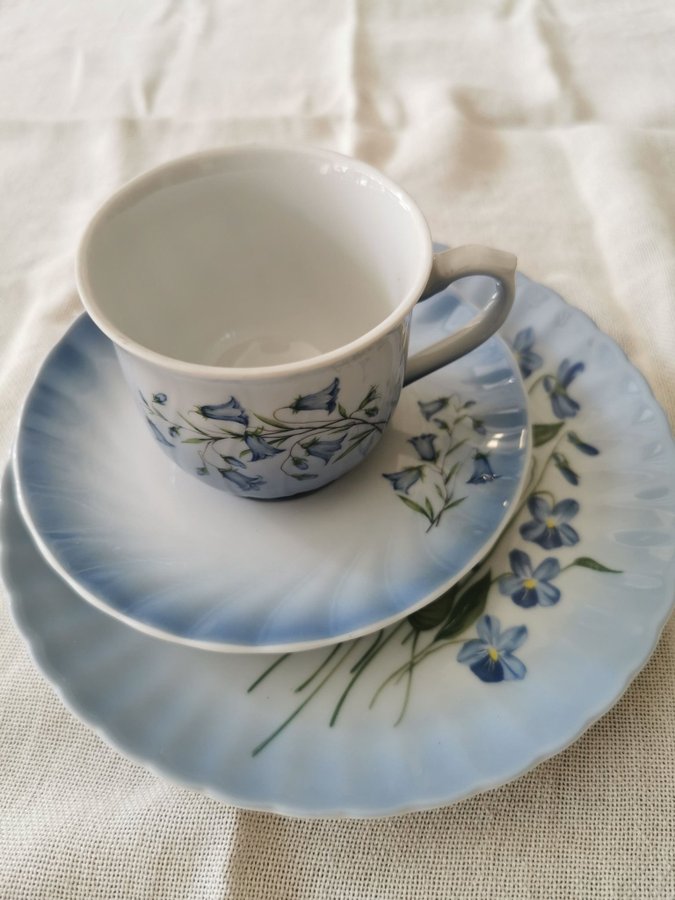 Christineholm Porcelaine * Blåklocka * kaffeservis