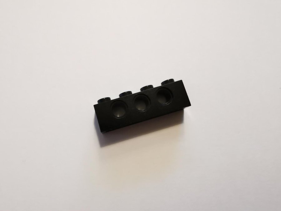 Lego - technic - brick - 1x4 - part 3701 - svart