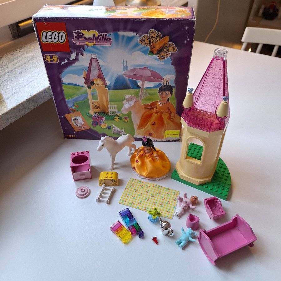 LEGO Belville 5833 Prinsessans slott + extra från Belville