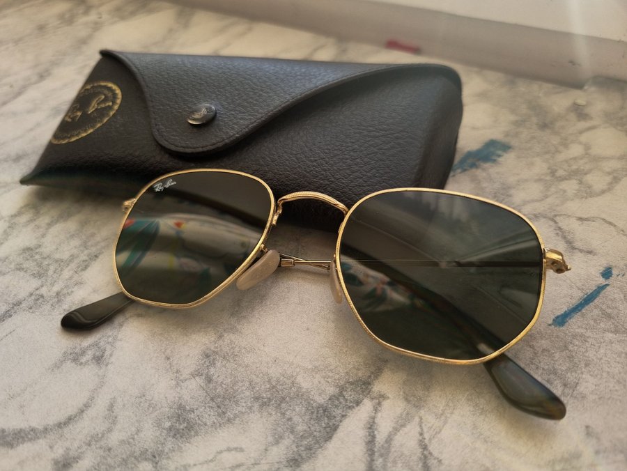 Ray-Ban Hexagonal Solglasögon RB3548N-001 51021 145 3N