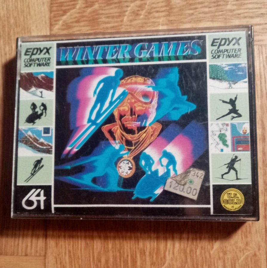 Winter Games (US Gold - Epyx) ->TESTAD<- Commodore 64 / C64 Spel