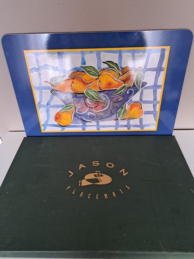 Retro 6 st Jason Placemats, med packning , helt ny, stor 43/29 cm