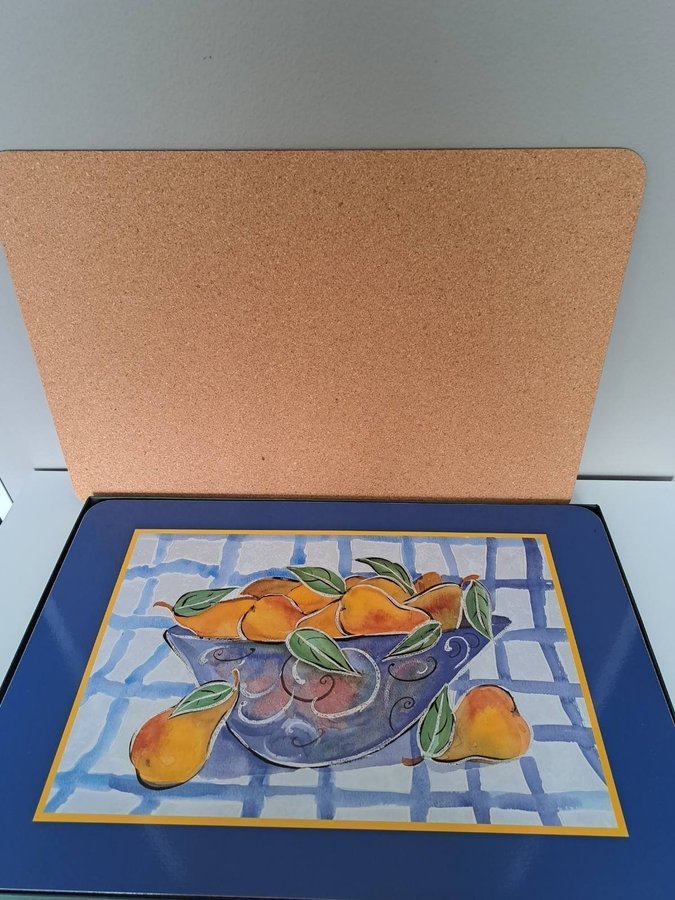 Retro 6 st Jason Placemats, med packning , helt ny, stor 43/29 cm