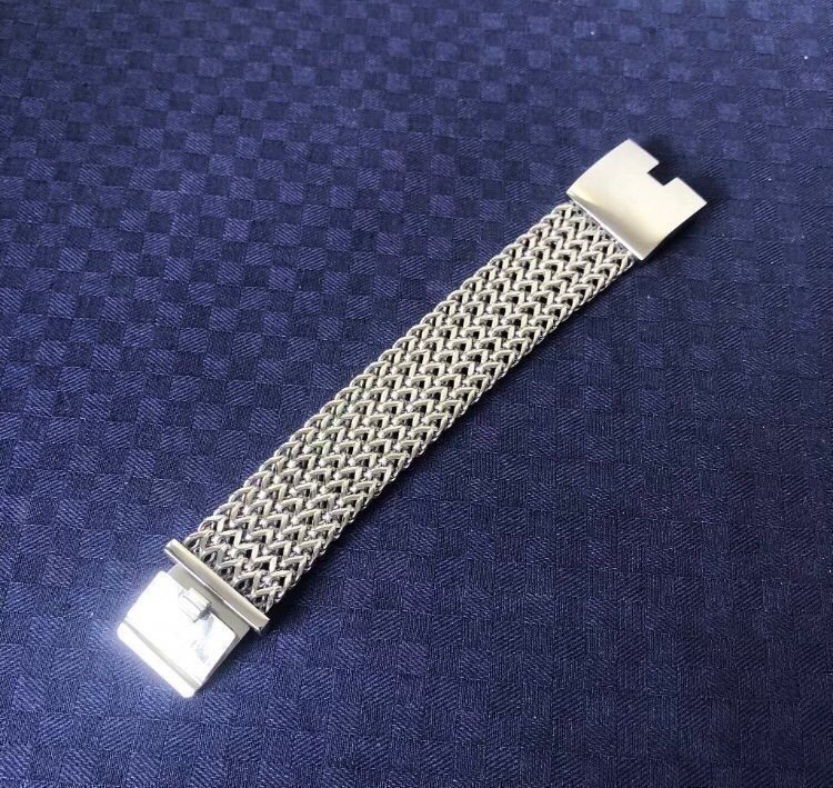 Armband STÅL 30 mm brett stainless steel