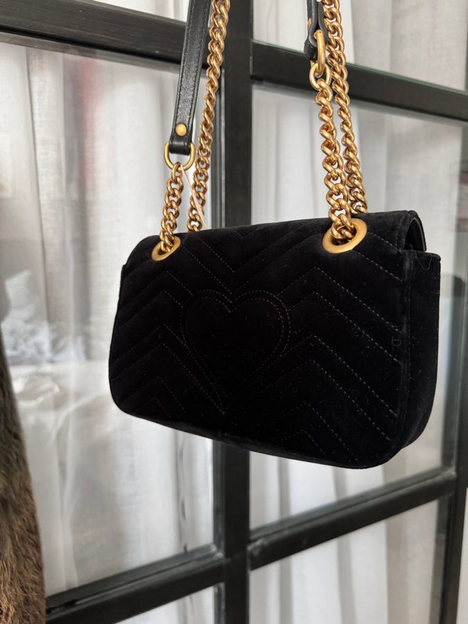 Gucci GG Marmont 2.0 Mini Velvet Shoulder Bag FW17