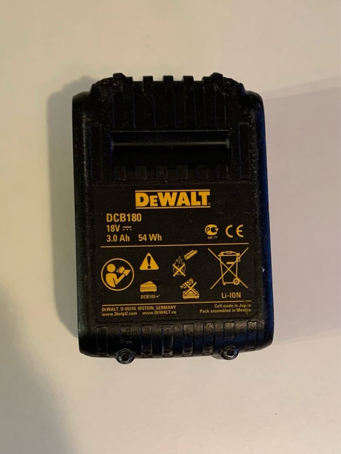 Dewalt 18V XR Li-Ion 3.0Ah Batteri