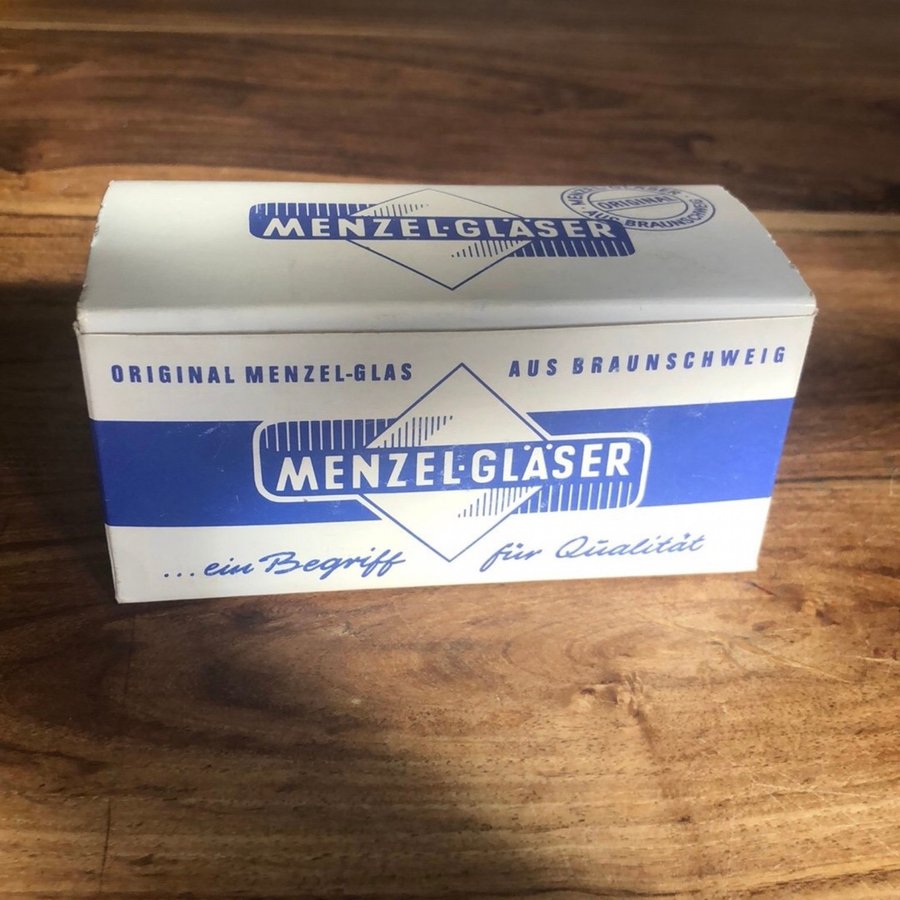 Original Menzel-Glas från Braunschweig