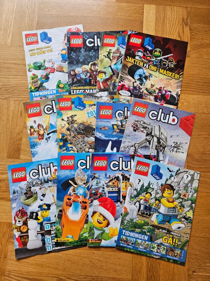 Tidningar LEGO club bygga dots ninjago friends affischer läsa pyssel inspiration