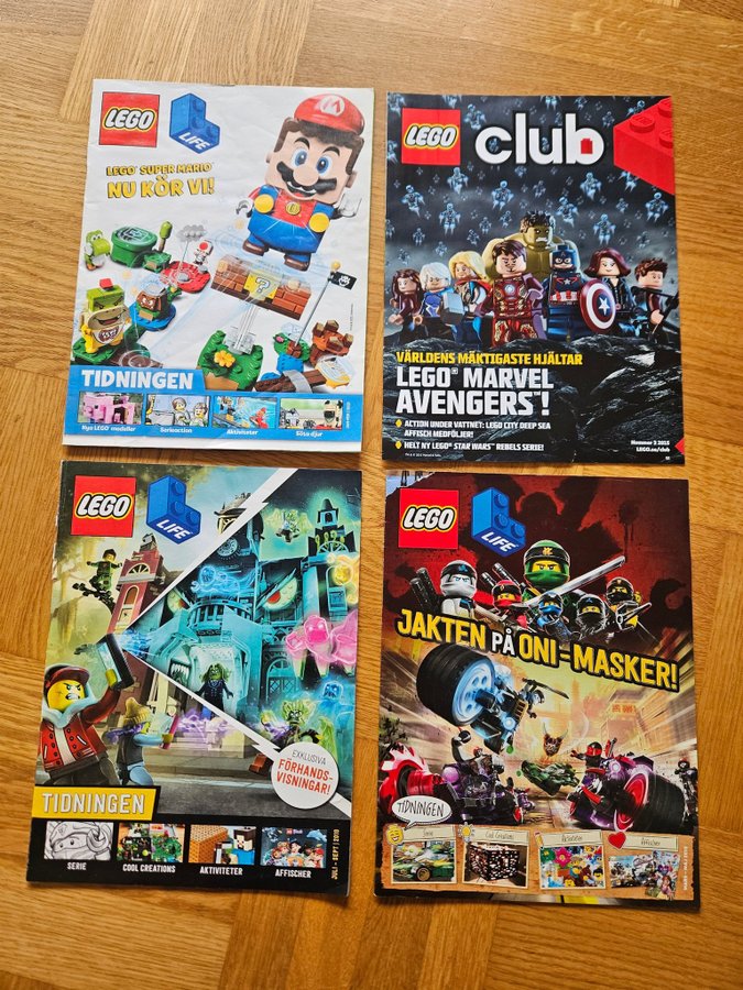 Tidningar LEGO club bygga dots ninjago friends affischer läsa pyssel inspiration