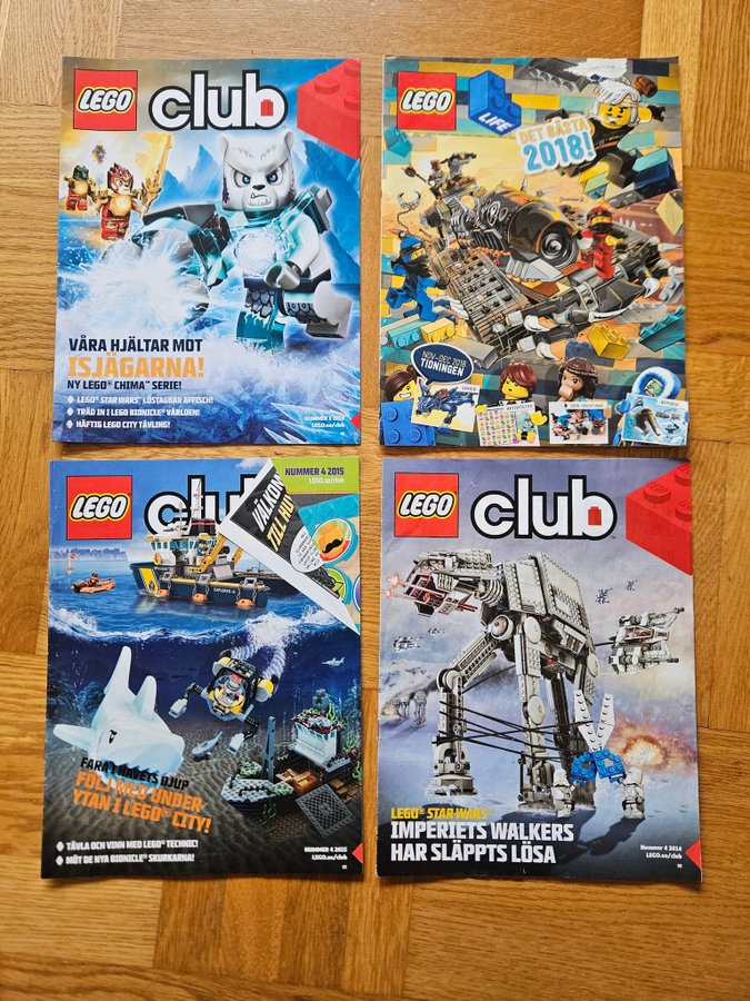 Tidningar LEGO club bygga dots ninjago friends affischer läsa pyssel inspiration