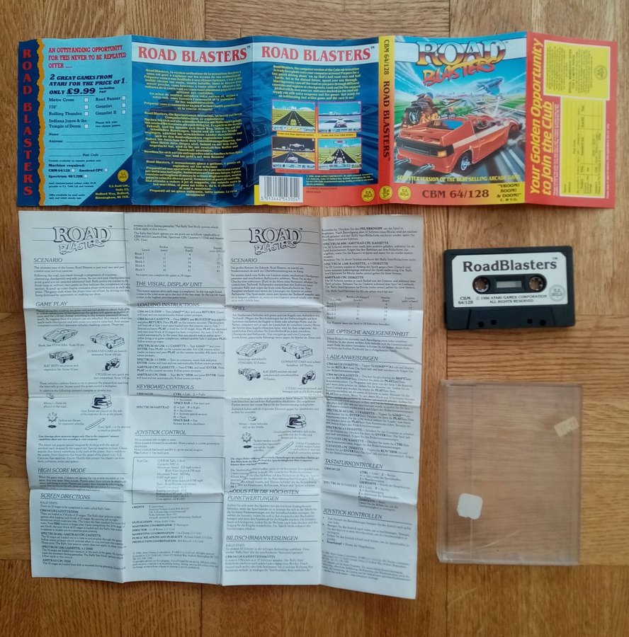 Road Blasters (US Gold - Atari Games) - Commodore 64 / C64 Spel