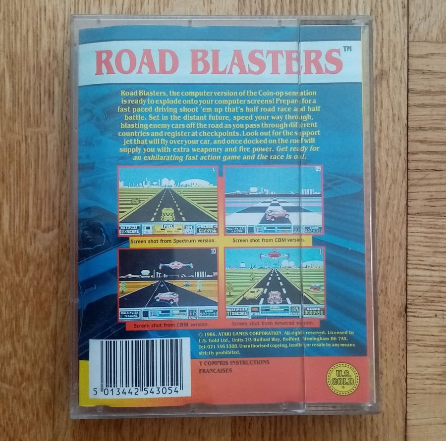 Road Blasters (US Gold - Atari Games) - Commodore 64 / C64 Spel