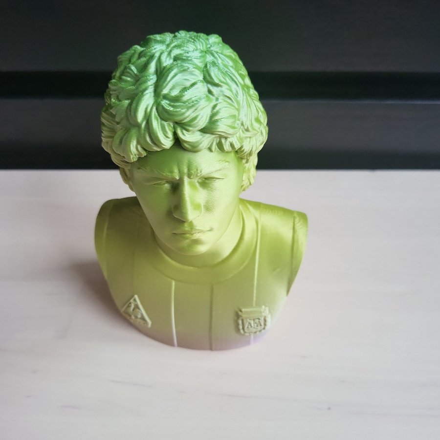 3D-printad byst av Diego Maradona