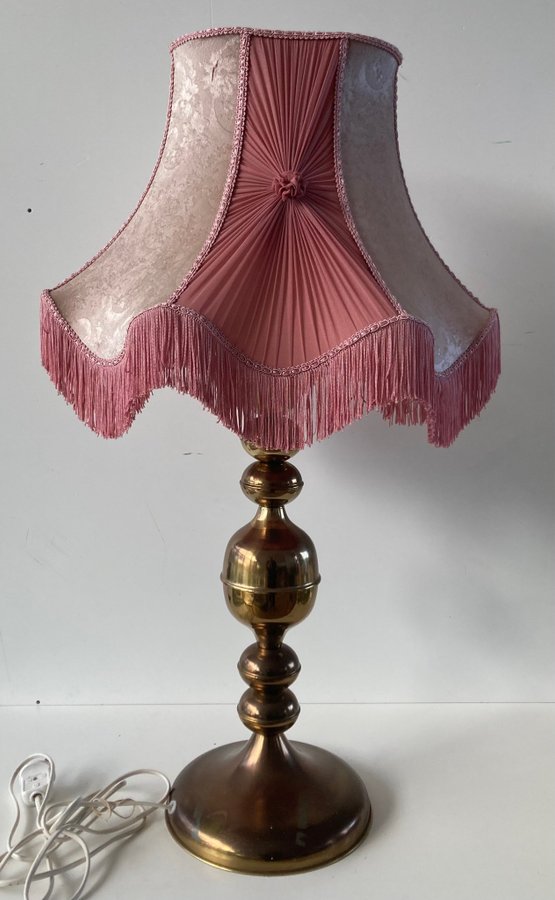 Retro Kosta Bordlampa med rosa skärm