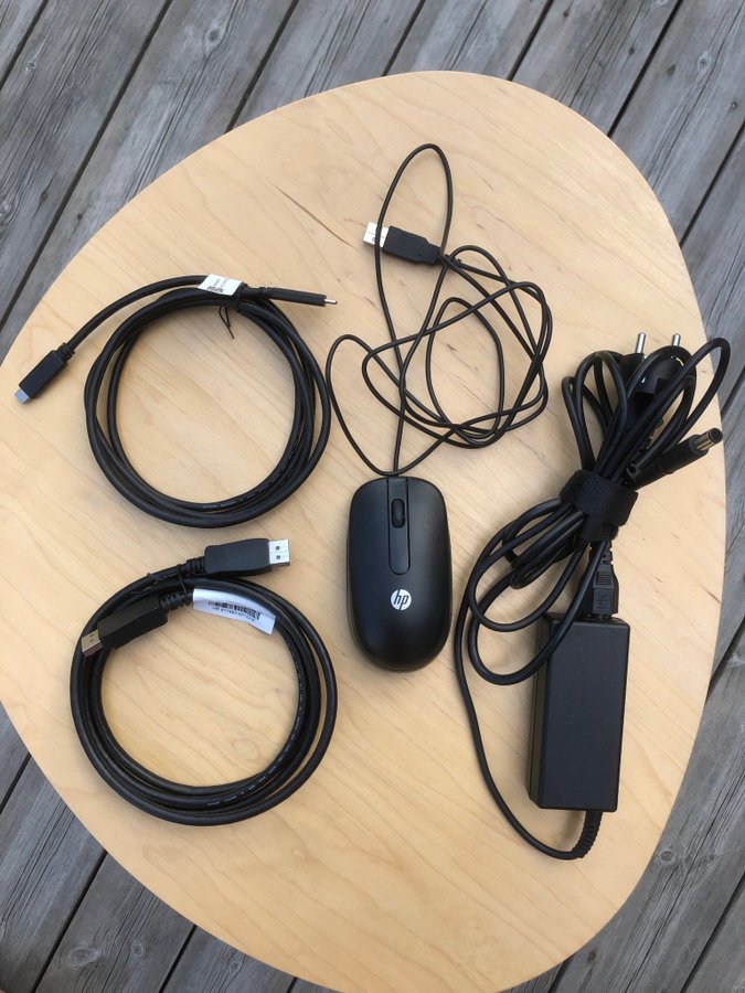 Original HP laddare HP mus HDMI  USB 31 kabel