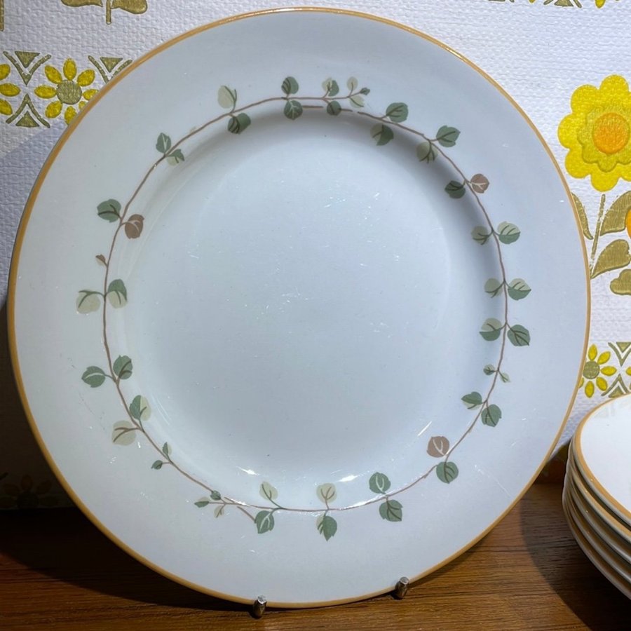 6 assietter Vintage Ikea Churchill England Linnea plates