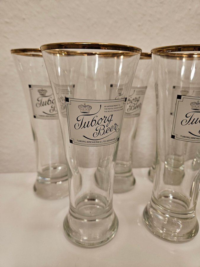 7 stk. Tuborg ølglas