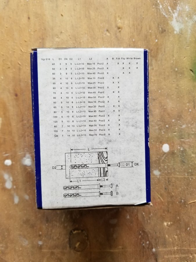 Spikplugg 5x40 mm.