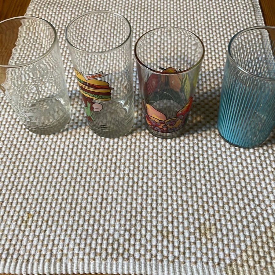 Glas med motiv