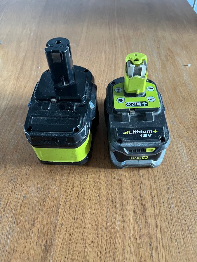 Ryobi batteri obs säljes som defekta!!!