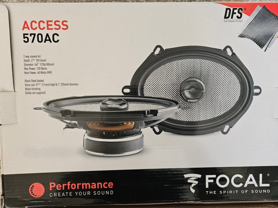 Focal Access 570AC 2-vägs koaxialhögtalare oanvända.