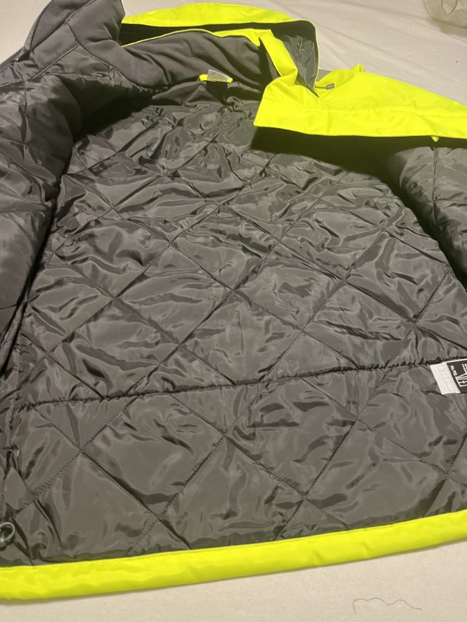 Helly Hansen neon-gul jacka vinter storlek XL