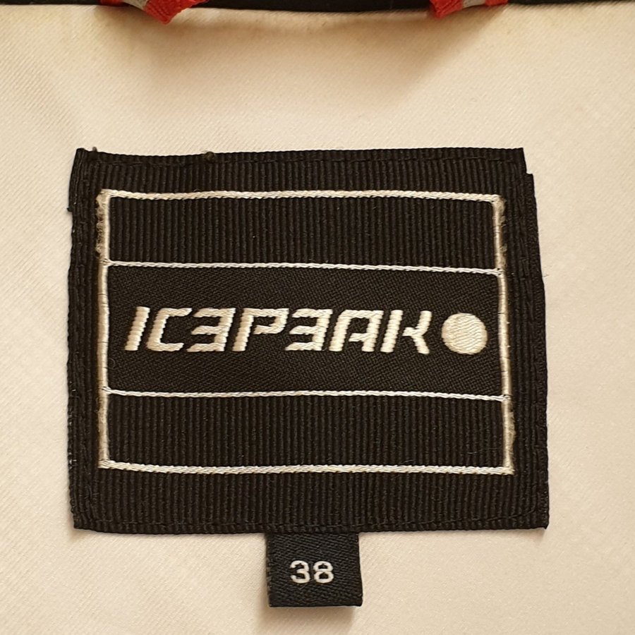 ICEPEAK vit skidjacka, storlek 38, den är i bra skick