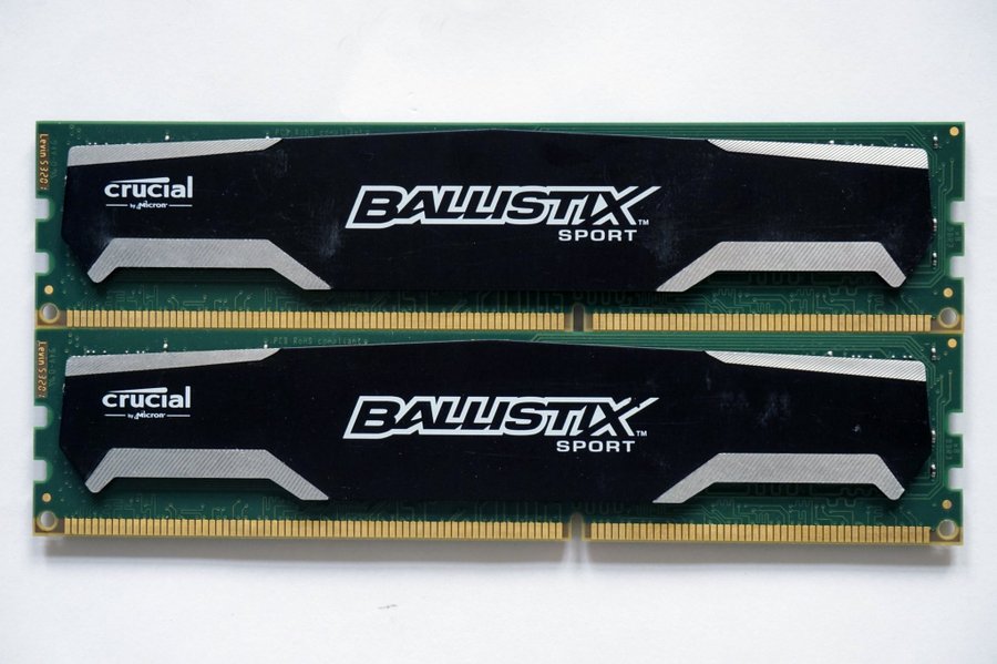 8GB (2x4GB) DDR3-1600 MHz Crucial Ballistix Sport BLS4G3D1609DS1S00