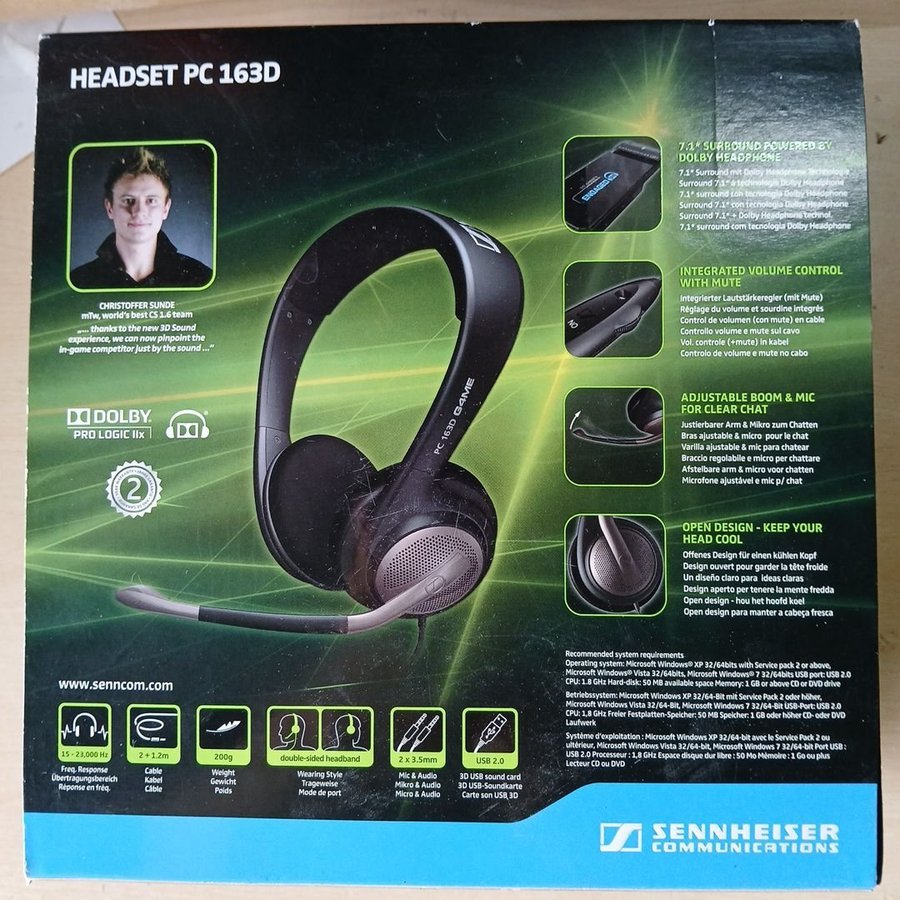 Sennheiser PC 163D Headset