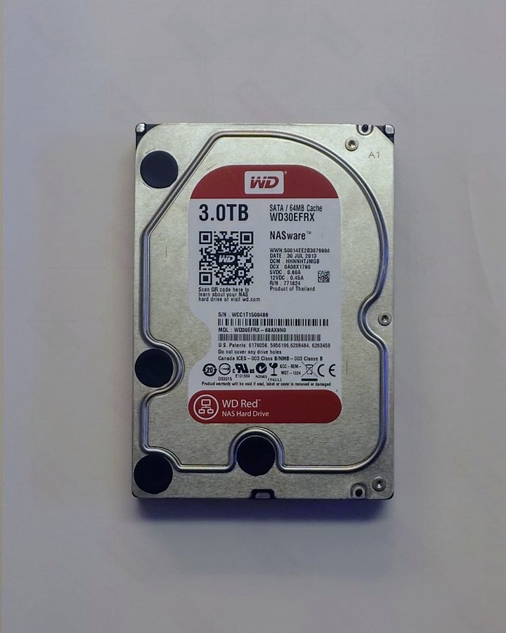 WD Red 3TB Hårddisk (Annons #1)