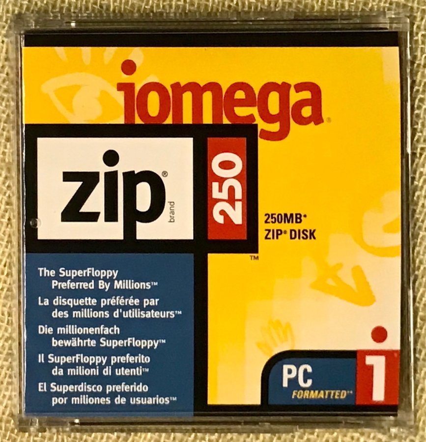 1 st iomega Zip Disk 250MB Ny Bild 1-3