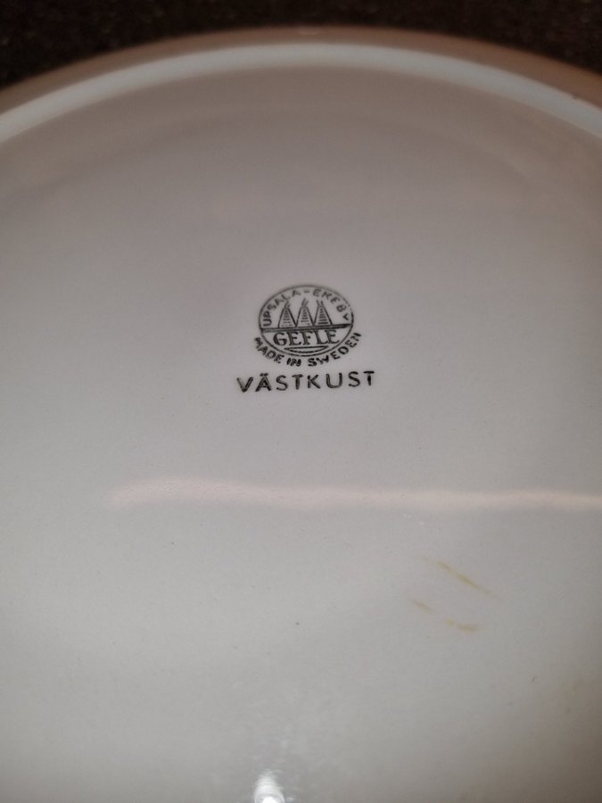 Tallrik västkust från Gefle