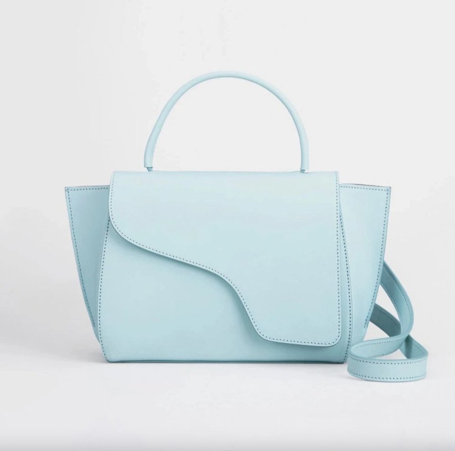 Helt ny ATP ATELIER Arezzo Blue Glow Leather Handbag - UTGÅTT!