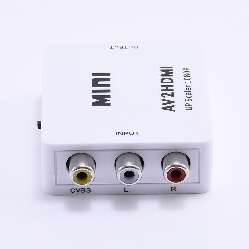 RCA till HDMI AV to HDMI Converter + Laddningskabel