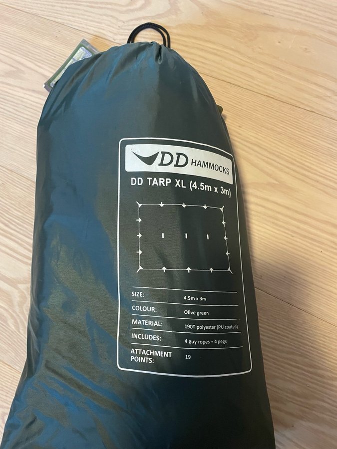 DD Hammocks XL Frontline Hængekøje + DD Tarp XL + DD Underblanket