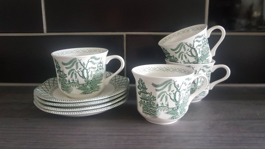 RETRO/ROYAL STAFFORDSHIRE/WILLOW IRONSTONE/ENGLAND/ KAFFEKOPPAR