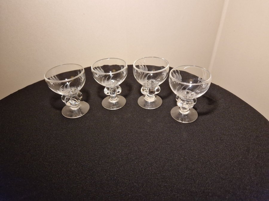 STARKVIN GLAS UARDA SKEPPET JOHANFORS MADE IN SWEDEN VINTAGE