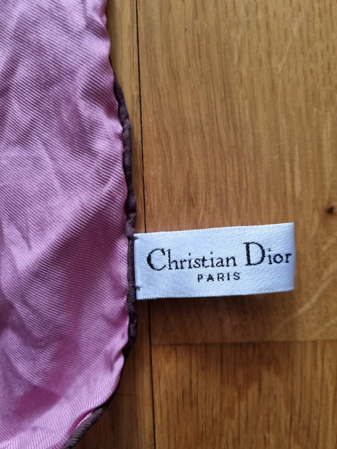 Sidenscarf/sjal, Christian Dior, Paris, rosett