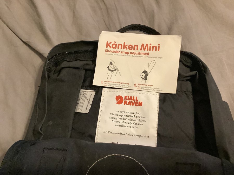 Fjällräven Kånken Mini svart